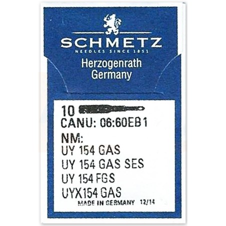 Schmetz UY154GAS curved overlock machine needle size 110/18
